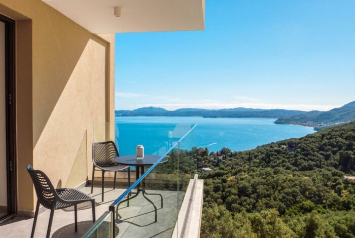 Bedroom balcony with unobstructed sea views