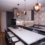 Fully equipped kitchen with modern appliances in Corfu villa