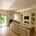 Comfortable living space with air conditioning and modern furnishings in Corfu villa