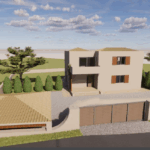 3D model of the two strorey house