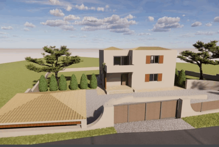 3D model of the two strorey house