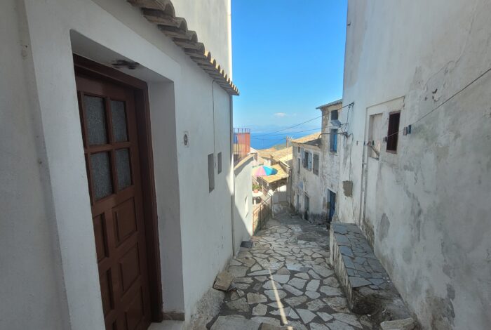 Peaceful sea views from renovation project in the hills of Chlomos village