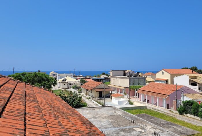 Sea view from detached house near Agios Georgios beach – Corfu property for renovation