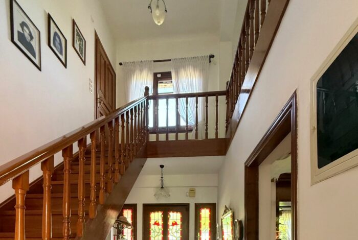 Ground floor space with internal staircase leading to the first floor