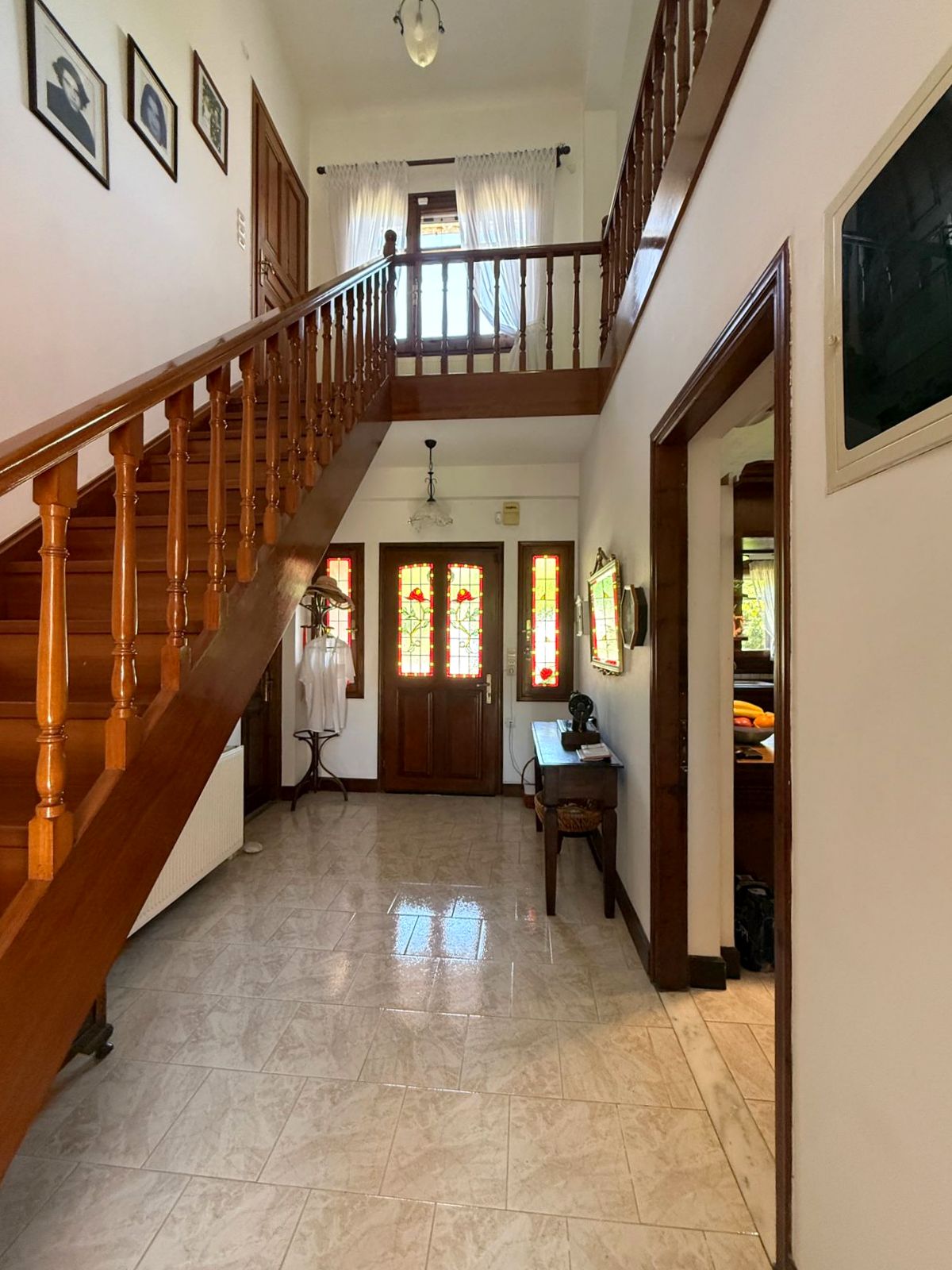 Ground floor space with internal staircase leading to the first floor