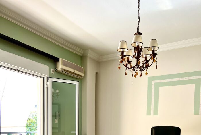 Bright 40 sqm commercial space with large veranda and awnings in Estavromenou Square