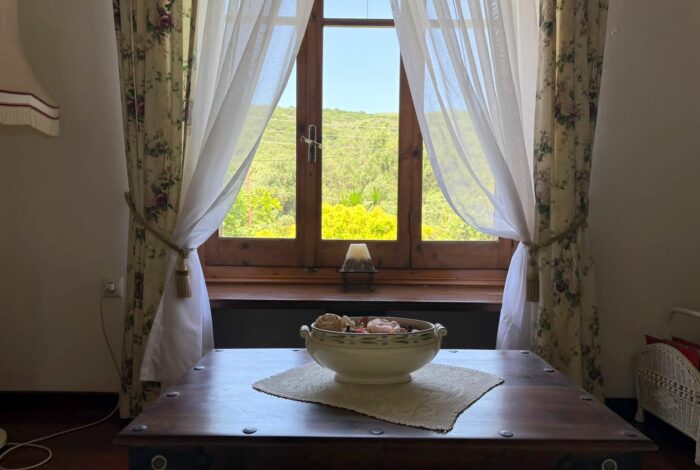 Countryside views from the first floor