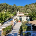 Exterior view of three-building tourist complex for sale in Kontogialos