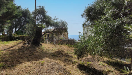 Partial sea view land in Gastouri Central Corfu