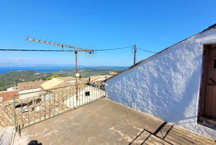 Sea view from the upper terrace of the house in Chlomos