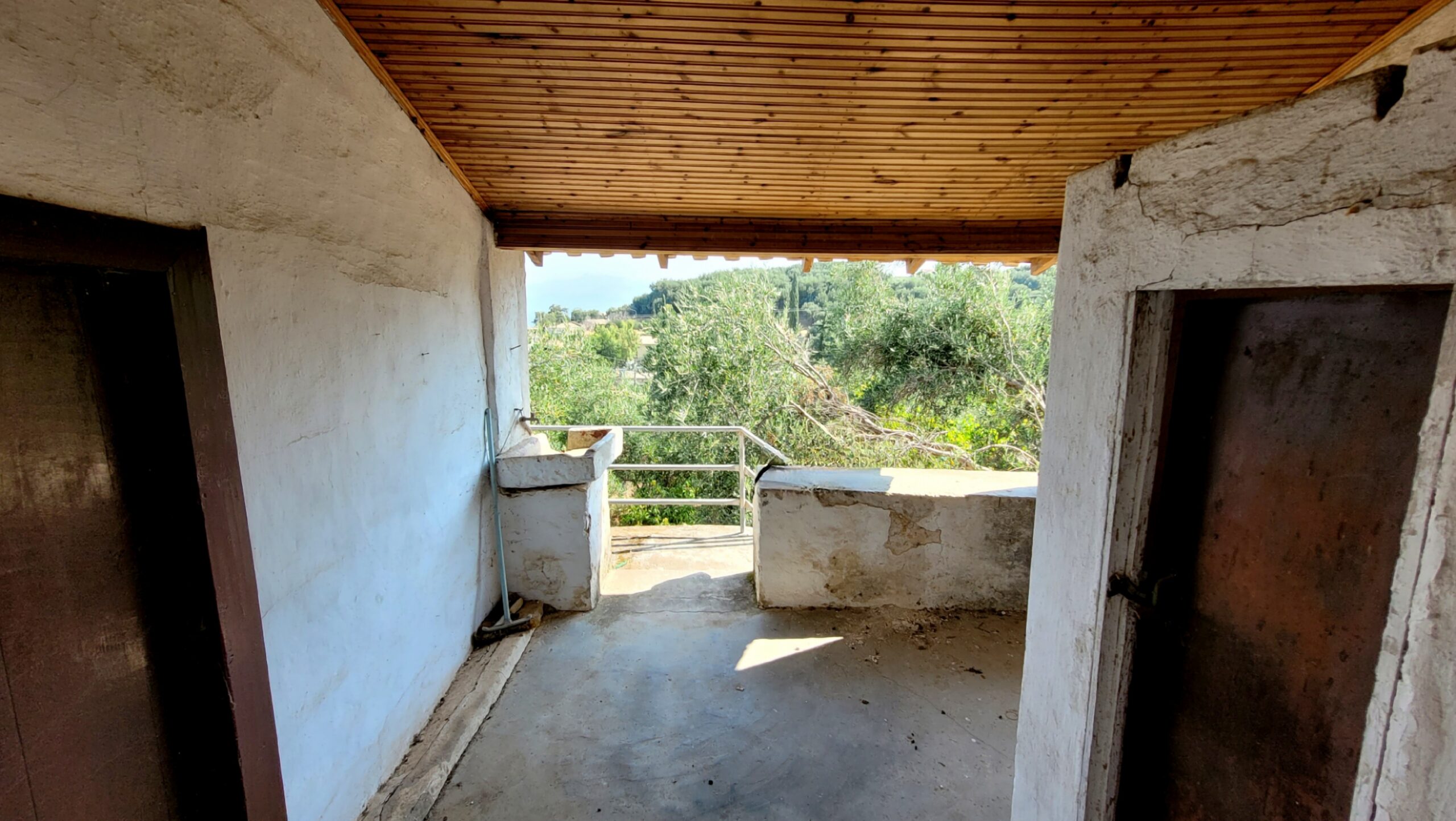 Sea-view terrace ideal for renovation into outdoor living area