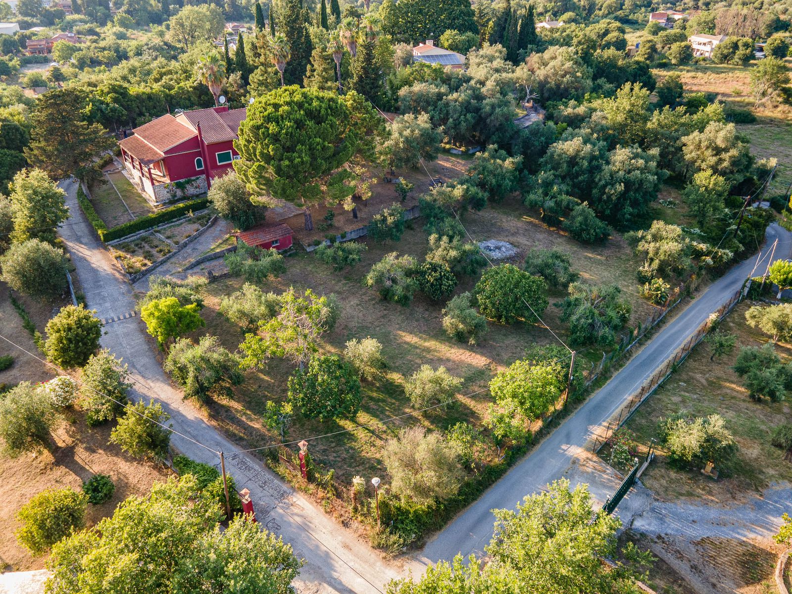 Spacious garden with potential for swimming pool installation