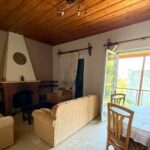 Living room with a fireplace