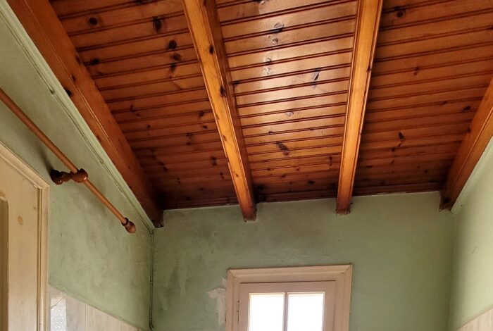 Second bathroom with shower in detached Linia house