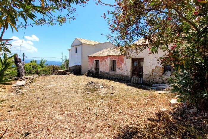 Traditional house for renovation in Chlomos South Corfu with sea views