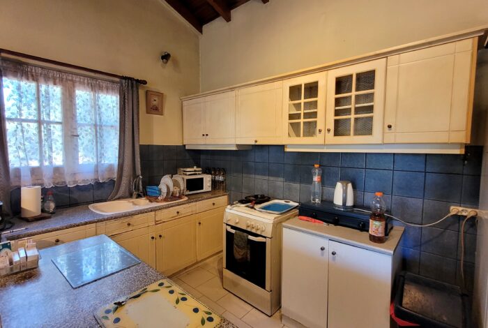 Spacious kitchen and dining area in detached house in South Corfu