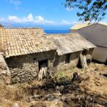 Corfu property for sale with plot and sea view in Chlomos village