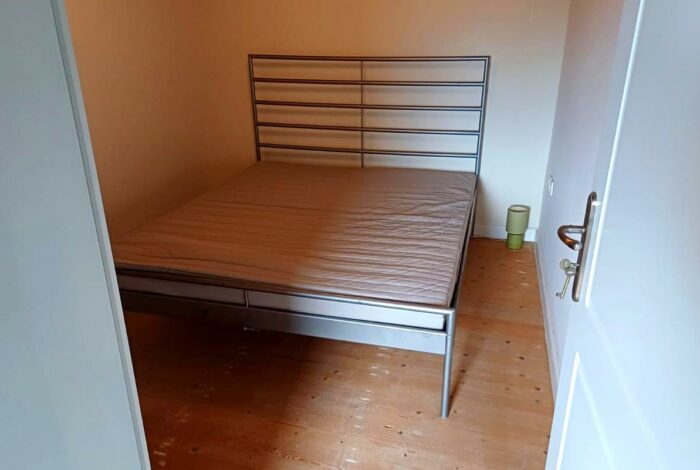 Bedroom on the first floor of the the two storey house in Giannades