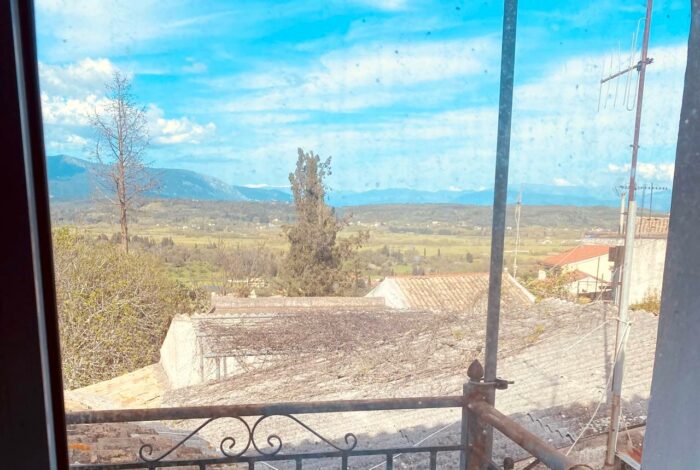 Countryside views from the balcony on the first floor