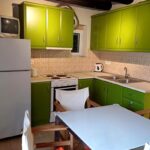 Bright kitchen area on the ground floor of unfinished house in Giannades, Corfu