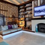 Spacious villa with fireplace and balconies overlooking the Ionian Sea