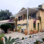 Modern Corfu villa with swimming pool and sunset views