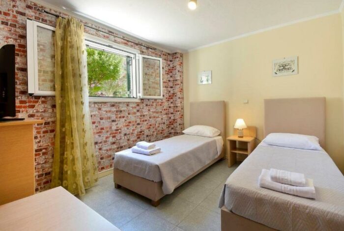 Spacious bedroom in Gouvia Corfu apartment