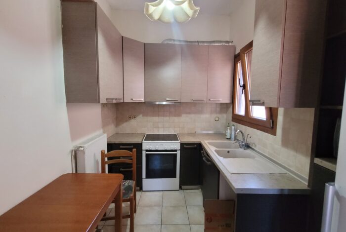 Kitchen and dining area in 2nd floor apartment in Corfu Town