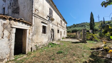 Historic 17th-century stone mansion for sale in Loutses, North Corfu