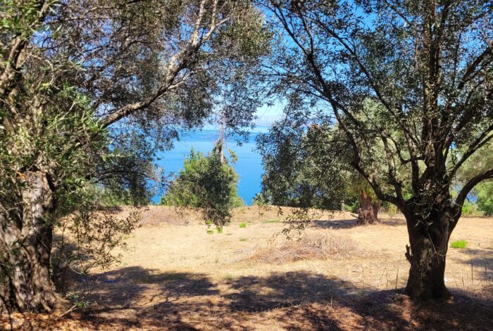 Plot of land for sale in Chlomos South Corfu with sea views