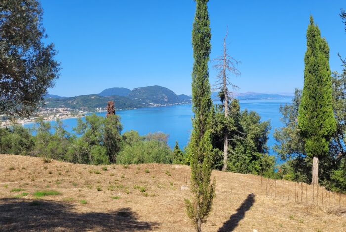 Plot with sea views in South Corfu ready for villa construction