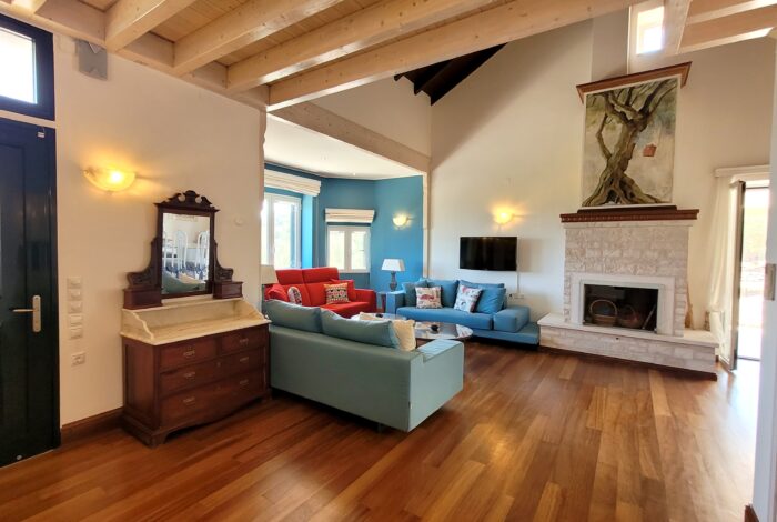 Fully furnished villa in Paxos with elegant interior design