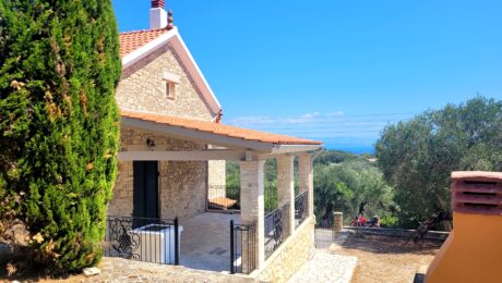 Mediterranean style villa with private land and scenic views in Paxos