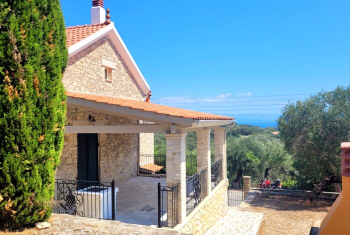 Mediterranean style villa with private land and scenic views in Paxos