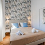 Bright bedroom with natural light in Gouvia Corfu apartment