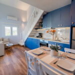 Renovated ground floor apartment in Gouvia Corfu with mezzanine bedroom