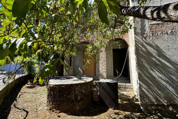 Outside space with traditional features