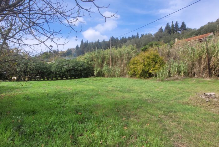 Flat plot of land for sale in Magoulades Corfu