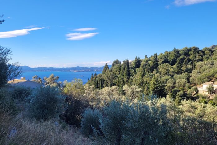 Investment land with sea views in North East Corfu