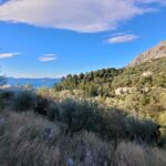 Seaview plot in North East Corfu on mountain slope