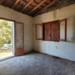Bedroom interior of unfinished house in Viros Corfu