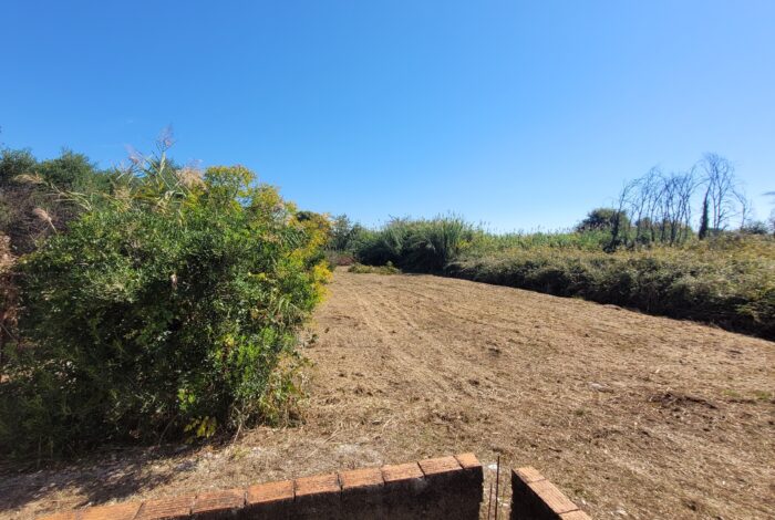 Open garden area with landscaping potential in Corfu