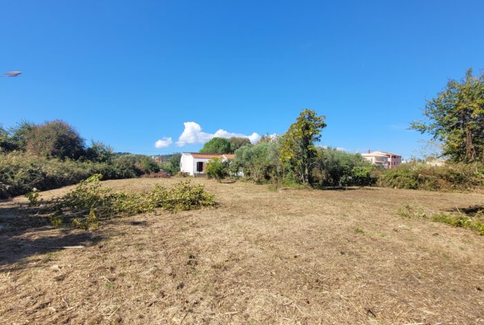 Flat plot of land ideal for outdoor dining and BBQ area