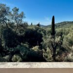 Contemporary Corfu home with parking space and countryside landscape views