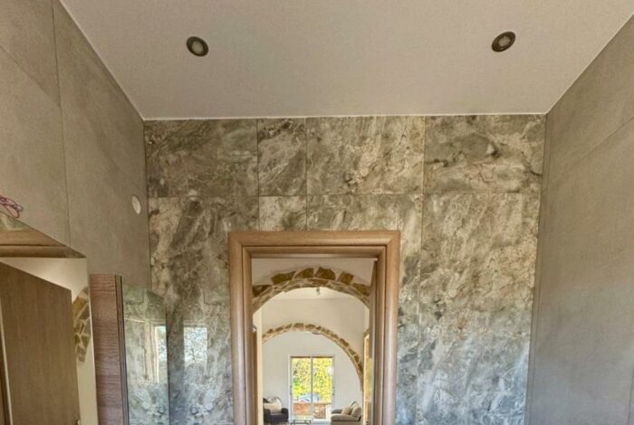 Contemporary bathroom design in fully furnished Corfu property