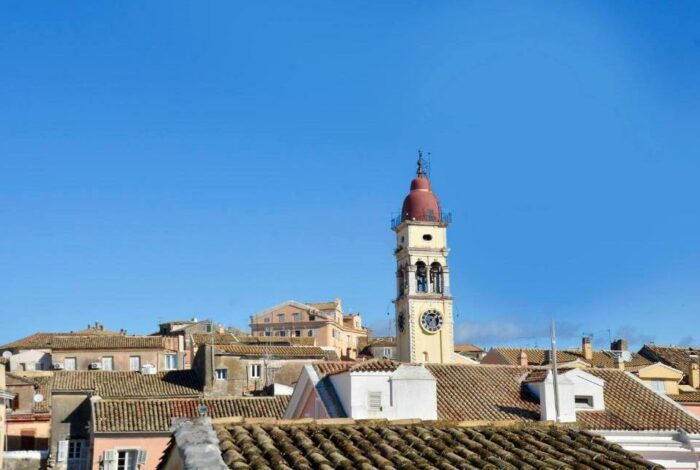 St Spyridon Church view from bedroom's window
