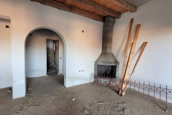 Corfu property requiring completion with flexible interior layout