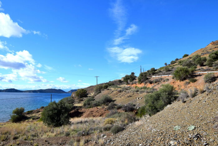 Beachfront plot in Alyki Boeotia with building permit for 11 houses