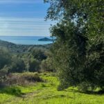 Panoramic sea view from plot in Agios Georgios Corfu overlooking Porto Timoni