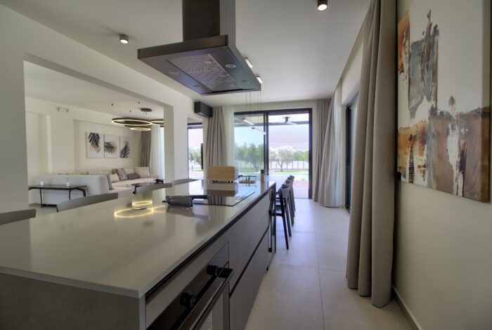 Kitchen with access to the terrace and outside sitting area